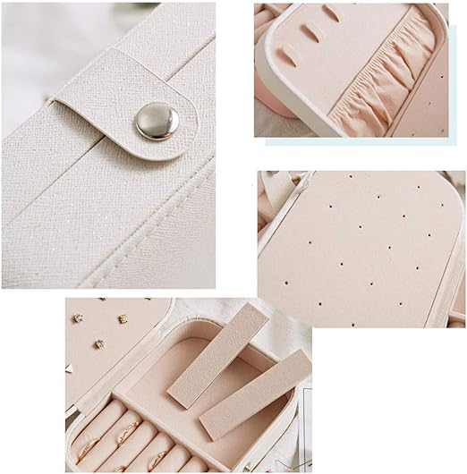 Jewellery Box Organizer, Portable Jewelry Travel Storage Organisers Case for Rings Necklace Stud Bracelets Gift Box for Women Girls