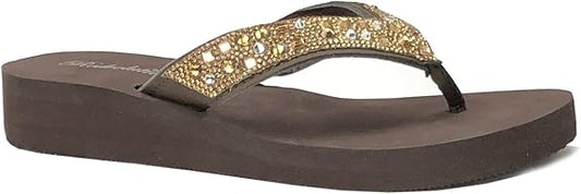 Women's Hollow Triangle Rhinestone Sandals