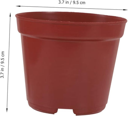 50pcs Plastic Flower Pot Seeding Nursery Pot Round Plant Pot Plastic Planters Large Flowerpot Plastic Plant Pots Large Flower Pot Flowers Small Banyan Tree Office