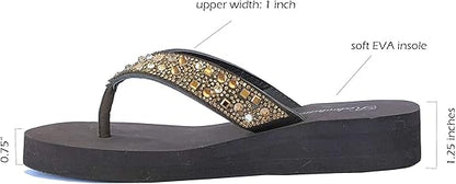 Women's Hollow Triangle Rhinestone Sandals