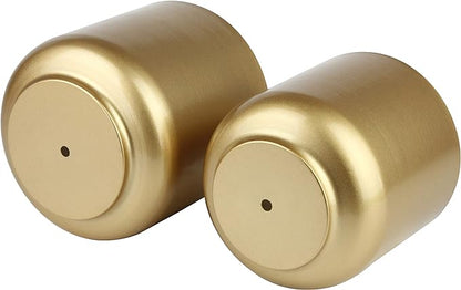 Large Gold Planters Metal Aloe Brass-Tone Plant Pots Indoor Decorative Flower Pots with Drain Holes