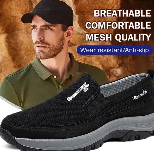 🔥LAST DAY 70% OFF🔥Men's Arch Support & Breathable and Light & Non-Slip Shoes - Proven Plantar Fasciitis, Foot and Heel Pain Relief.