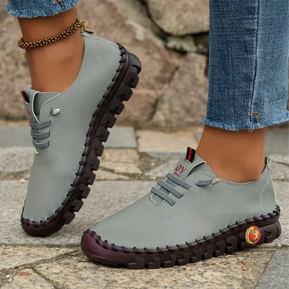 🔥Best Seller-Last Day Sale 60% OFF🔥Women's Hand-Stitched Uniqcomfy Wide Toe Box Leather Shoes