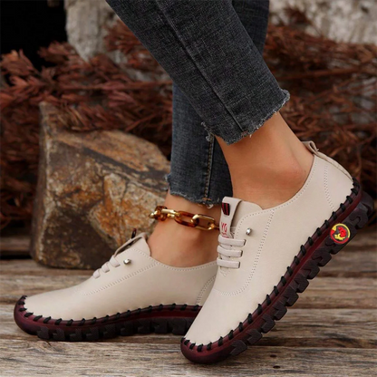 🔥Best Seller-Last Day Sale 60% OFF🔥Women's Hand-Stitched Uniqcomfy Wide Toe Box Leather Shoes