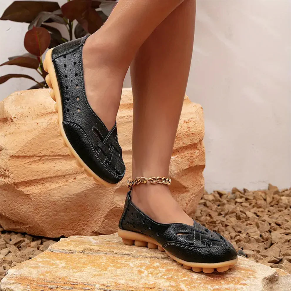 Comfyfleek Wide Toe Box & Wide Size Leather Moccasin - Basic Colors