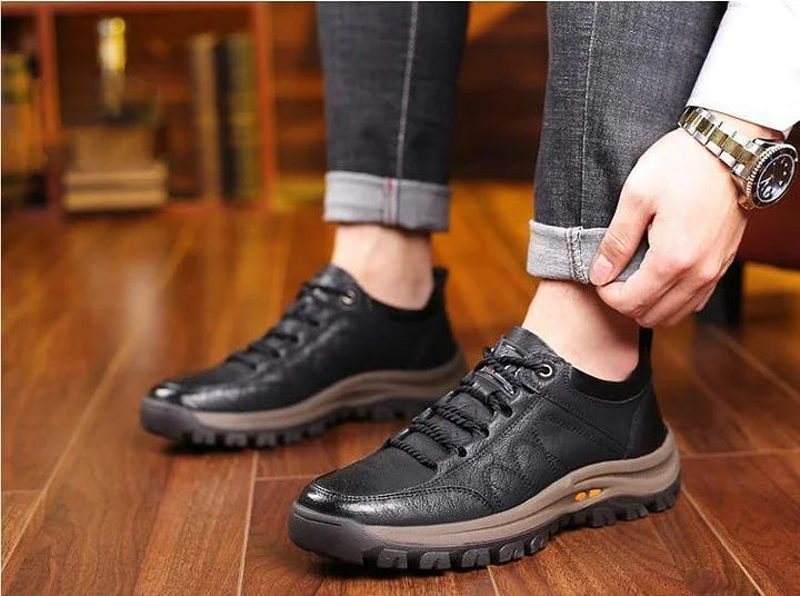 🔥HOT SALE🎁--70% OFF 🎉MEN'S CASUAL HAND STITCHING LEATHER ARC SUPPORT SHOES